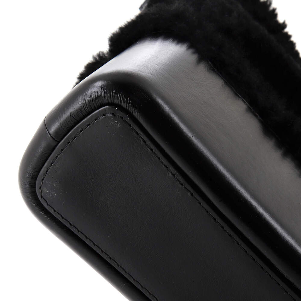 Chanel Gabrielle Hobo Shearling And #149561C19B - Picture 7 of 9